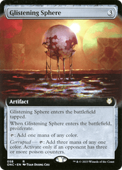 Glistening Sphere (Extended Art) [Phyrexia: All Will Be One Commander] MTG Single Magic: The Gathering  | Multizone: Comics And Games