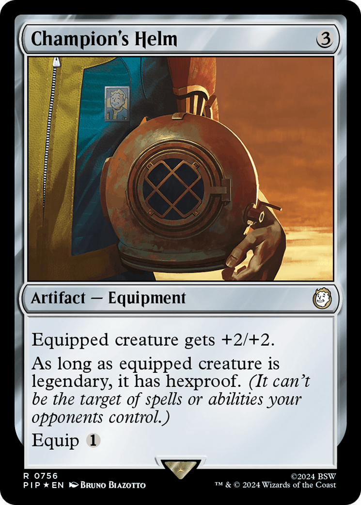 Champion's Helm (Surge Foil) [Fallout] MTG Single Magic: The Gathering  | Multizone: Comics And Games