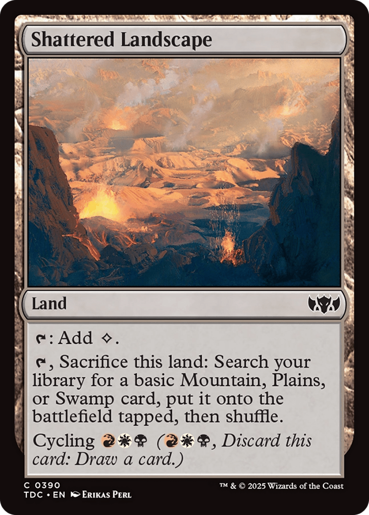 Shattered Landscape [Tarkir: Dragonstorm Commander] MTG Single Magic: The Gathering  | Multizone: Comics And Games
