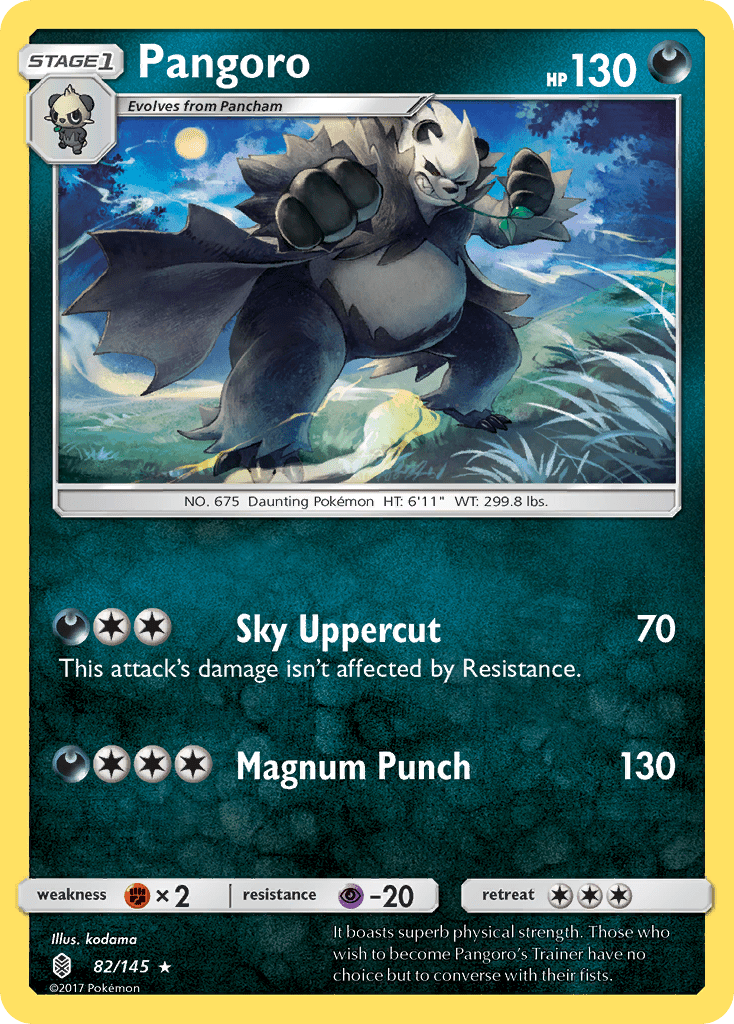 Pangoro (82/145) [Sun & Moon: Guardians Rising] Pokemon Single Pokémon  | Multizone: Comics And Games