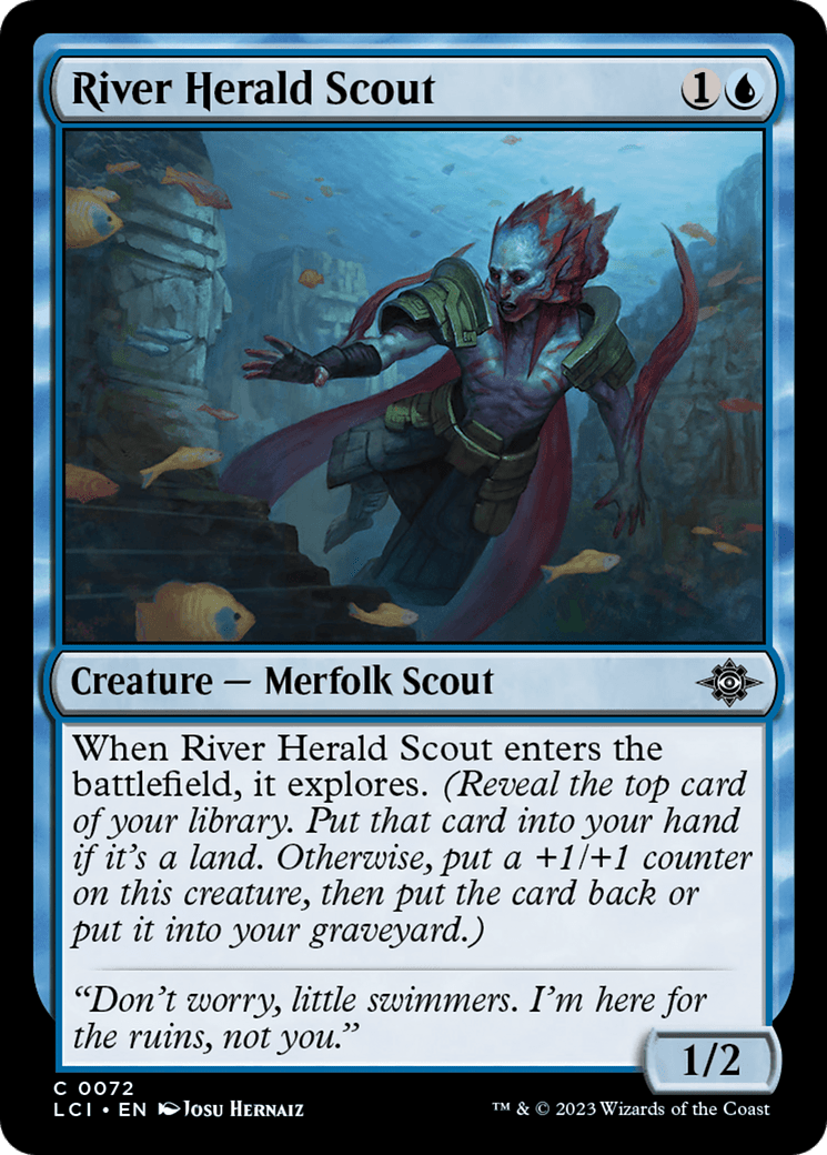 River Herald Scout [The Lost Caverns of Ixalan] MTG Single Magic: The Gathering  | Multizone: Comics And Games