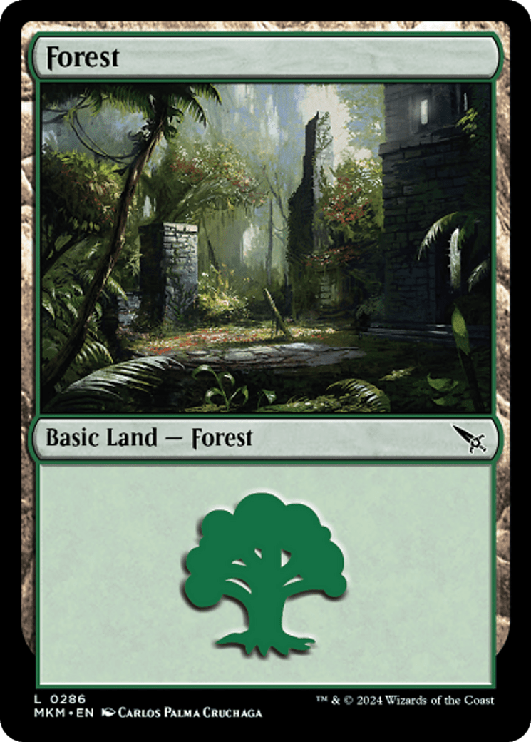 Forest (0286) [Murders at Karlov Manor] MTG Single Magic: The Gathering  | Multizone: Comics And Games