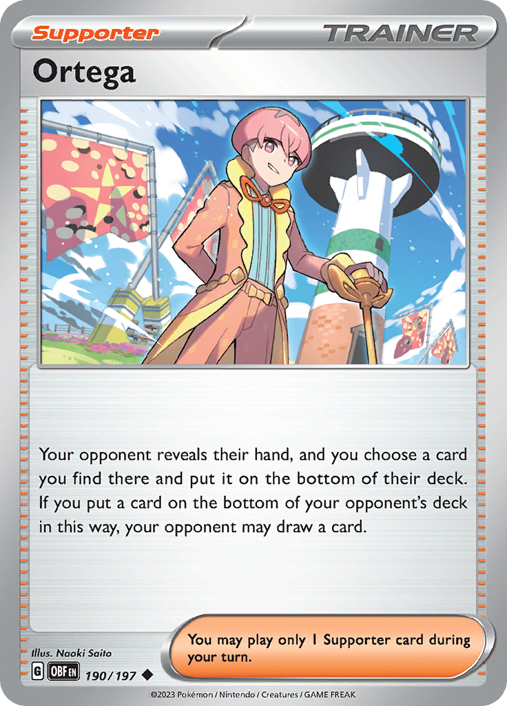 Ortega (190/197) [Scarlet & Violet: Obsidian Flames] Pokemon Single Pokémon  | Multizone: Comics And Games