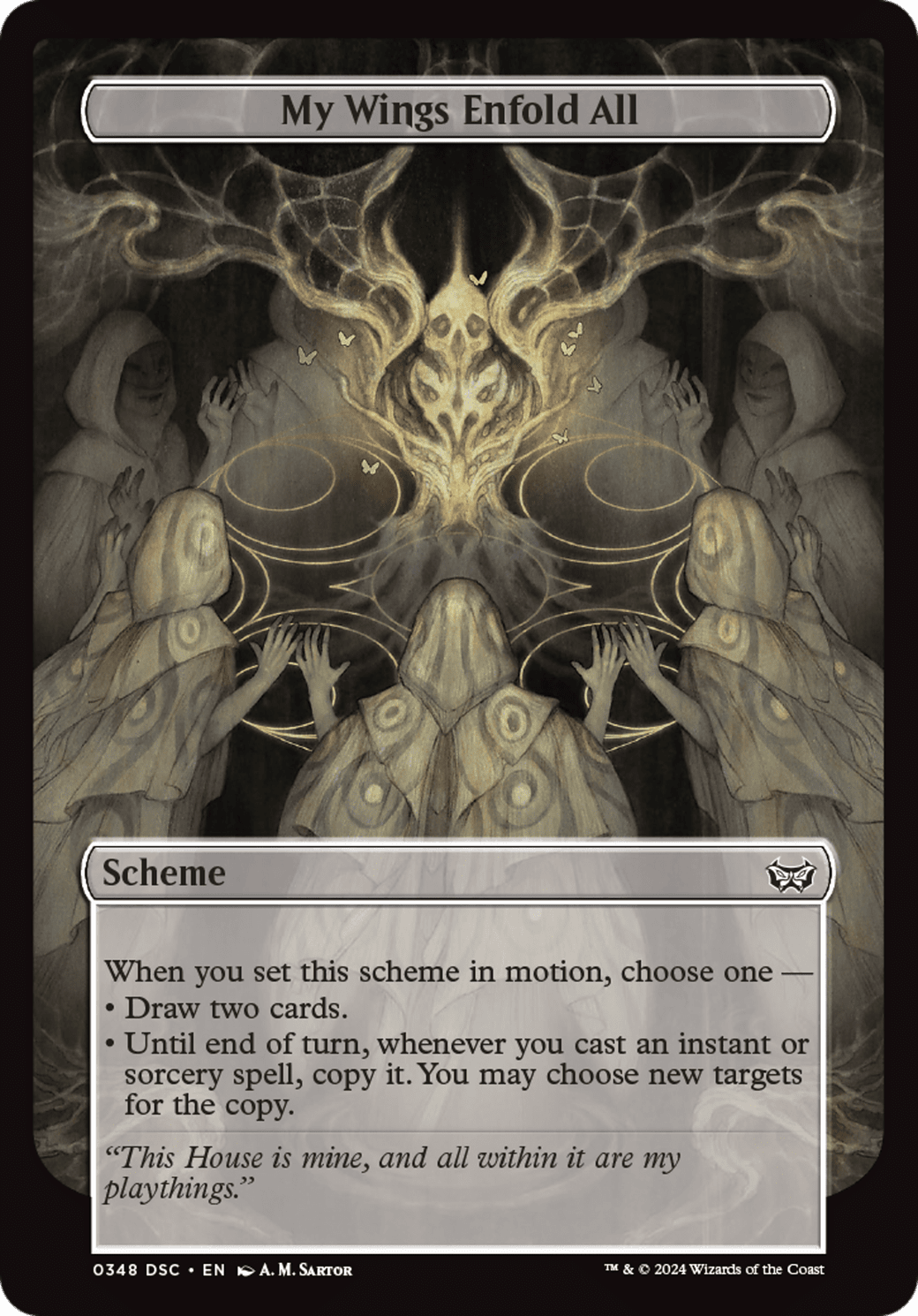 My Wings Enfold All (Full Art) [Duskmourn: Archenemy] MTG Single Magic: The Gathering  | Multizone: Comics And Games