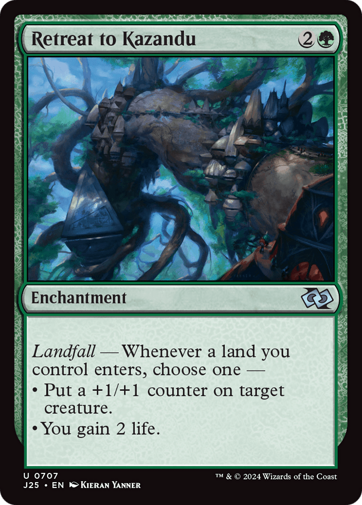 Retreat to Kazandu [Foundations Jumpstart] MTG Single Magic: The Gathering  | Multizone: Comics And Games