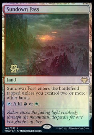 Sundown Pass [Innistrad: Crimson Vow Prerelease Promos] MTG Single Magic: The Gathering  | Multizone: Comics And Games