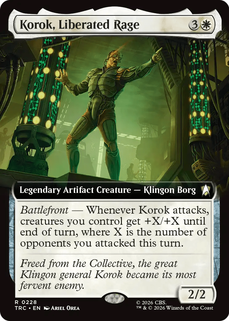 Korok, Liberated Rage (Extended Art) [Star Trek Commander] MTG Single Magic: The Gathering  | Multizone: Comics And Games