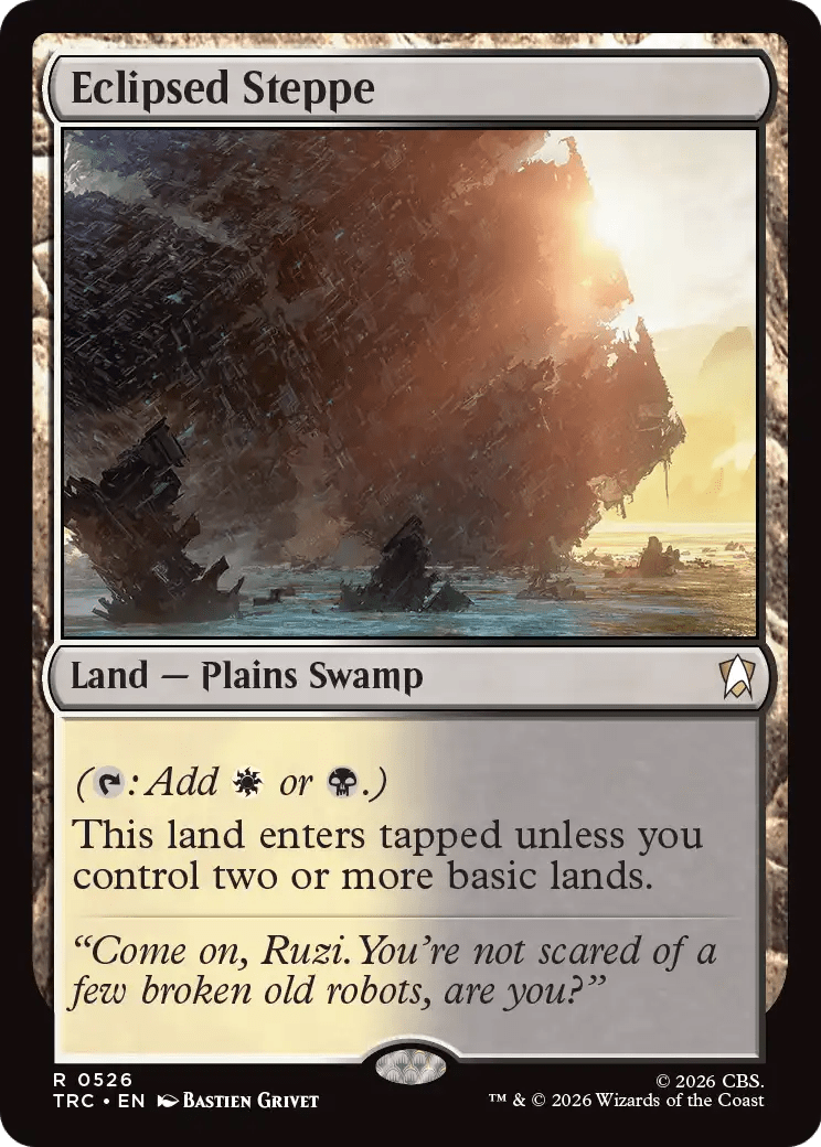 Eclipsed Steppe (Surge Foil) [Star Trek Commander] MTG Single Magic: The Gathering  | Multizone: Comics And Games
