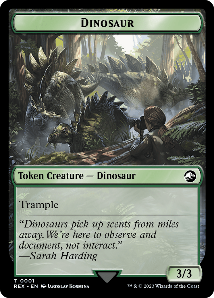 Fungus Dinosaur // Dinosaur (0001) Double-Sided Token [The Lost Caverns of Ixalan Tokens] MTG Single Magic: The Gathering  | Multizone: Comics And Games