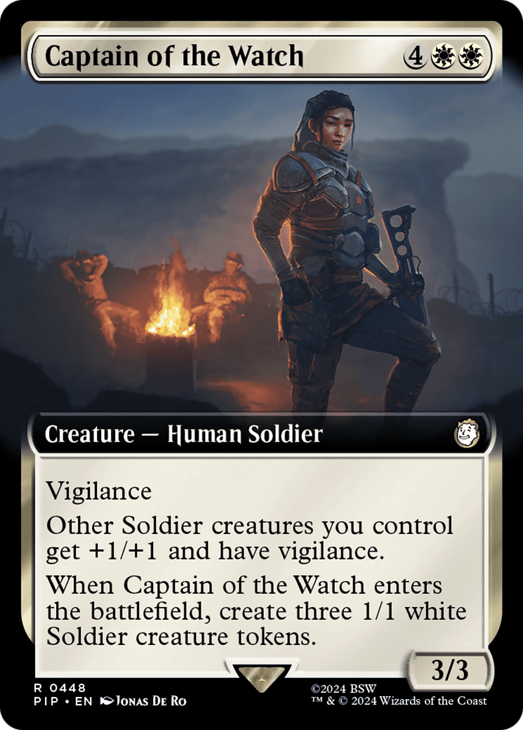 Captain of the Watch (Extended Art) [Fallout] MTG Single Magic: The Gathering  | Multizone: Comics And Games