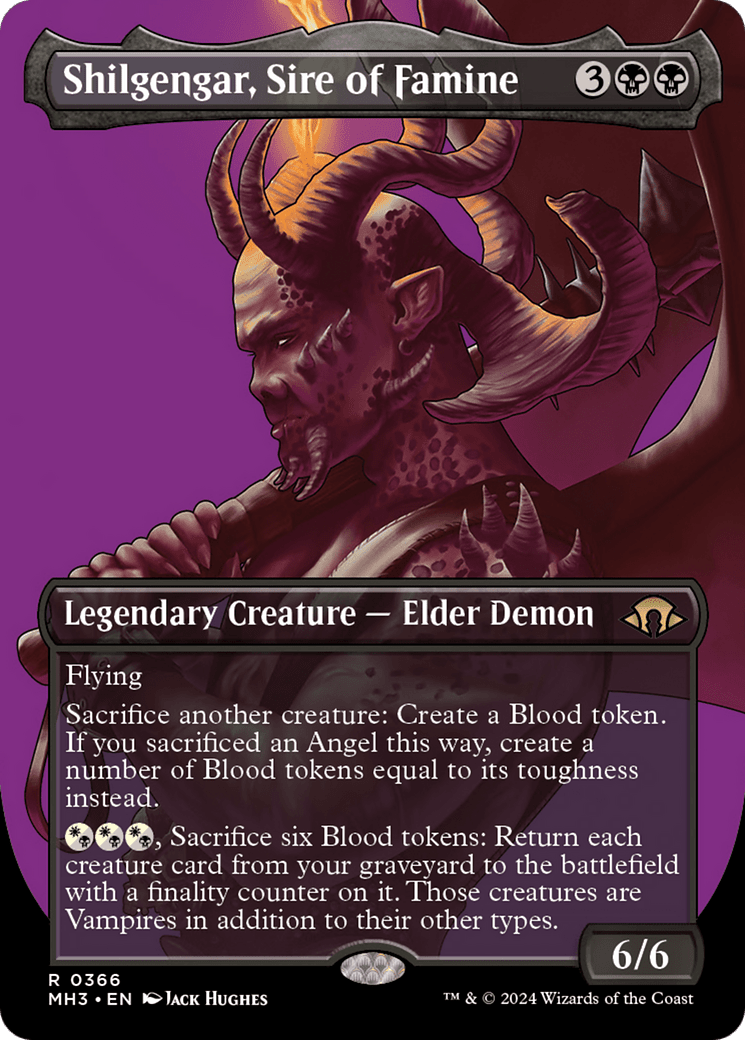 Shilgengar, Sire of Famine (Borderless) [Modern Horizons 3] MTG Single Magic: The Gathering  | Multizone: Comics And Games