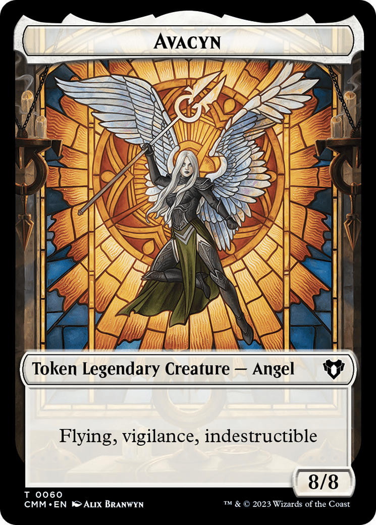 Copy (54) // Avacyn Double-Sided Token [Commander Masters Tokens] MTG Single Magic: The Gathering  | Multizone: Comics And Games
