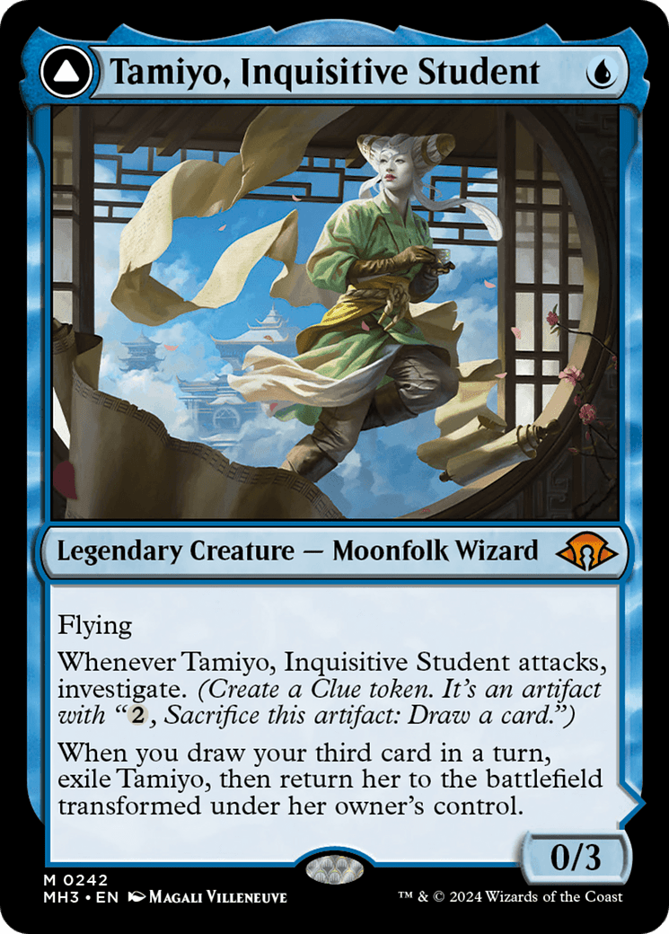 Tamiyo, Inquisitive Student // Tamiyo, Seasoned Scholar [Modern Horizons 3] MTG Single Magic: The Gathering  | Multizone: Comics And Games