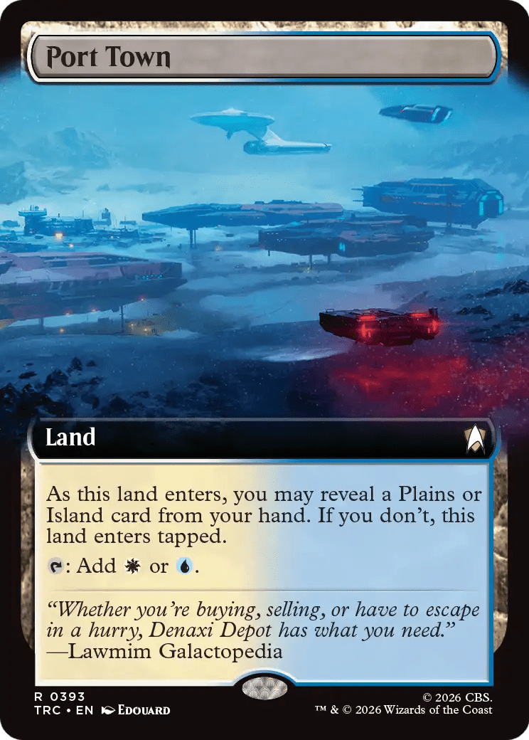 Port Town (Extended Art) [Star Trek Commander] MTG Single Magic: The Gathering  | Multizone: Comics And Games