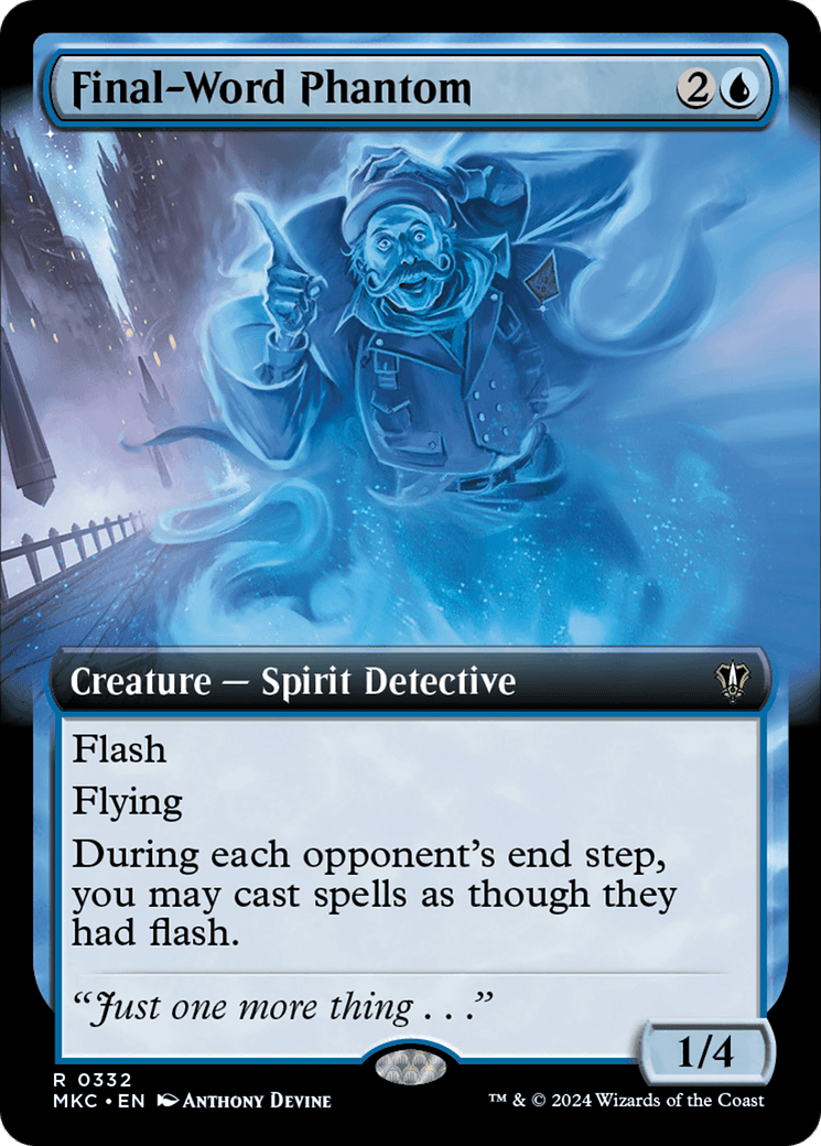 Final-Word Phantom (Extended Art) [Murders at Karlov Manor Commander] MTG Single Magic: The Gathering  | Multizone: Comics And Games