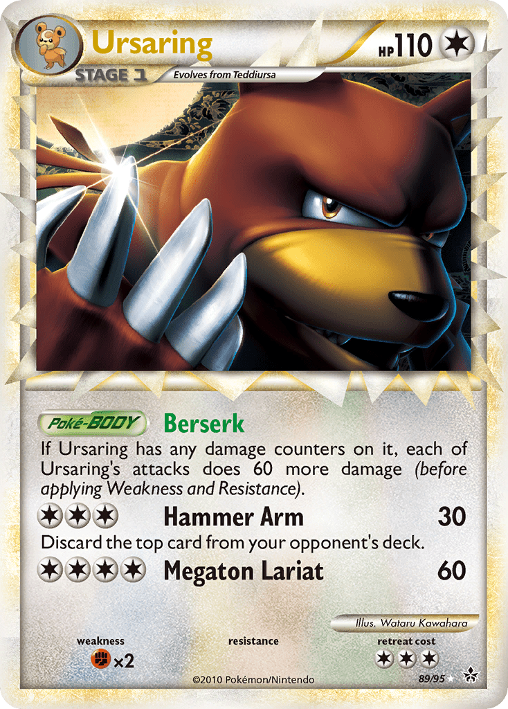 Ursaring (89/95) [HeartGold & SoulSilver: Unleashed] Pokemon Single Pokémon  | Multizone: Comics And Games