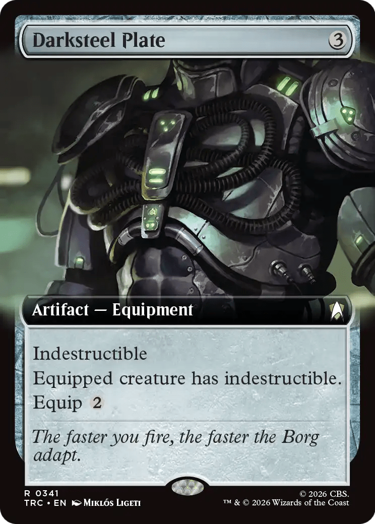 Darksteel Plate (Extended Art) [Star Trek Commander] MTG Single Magic: The Gathering  | Multizone: Comics And Games