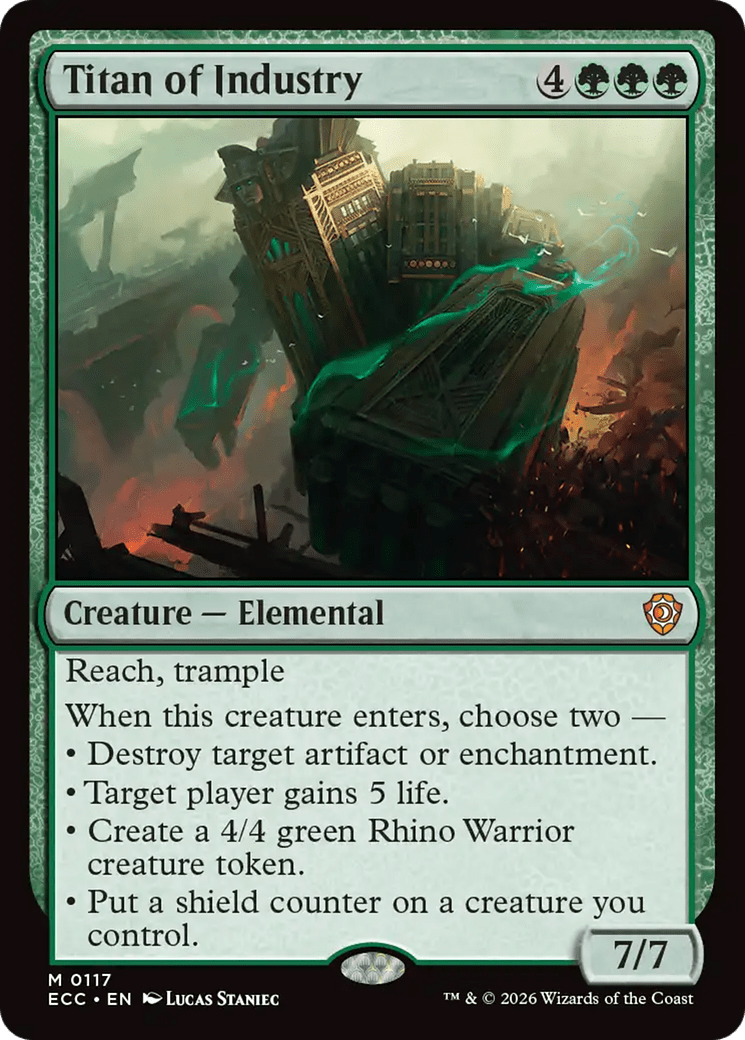 Titan of Industry [Lorwyn Eclipsed Commander] MTG Single Magic: The Gathering  | Multizone: Comics And Games