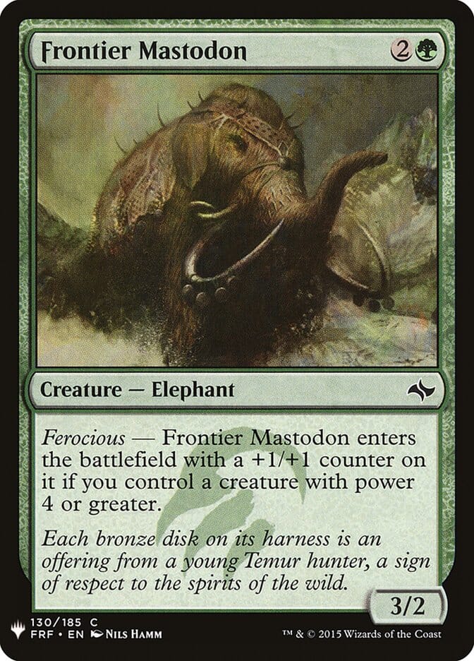 Frontier Mastodon [Mystery Booster] MTG Single Magic: The Gathering  | Multizone: Comics And Games