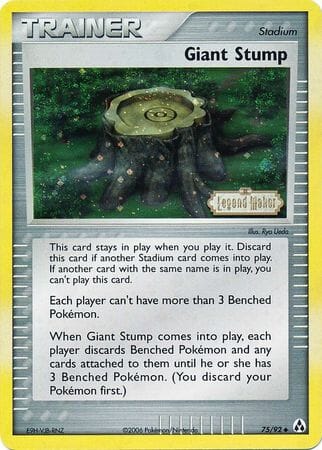 Giant Stump (75/92) (Stamped) [EX: Legend Maker] Pokemon Single Pokémon  | Multizone: Comics And Games