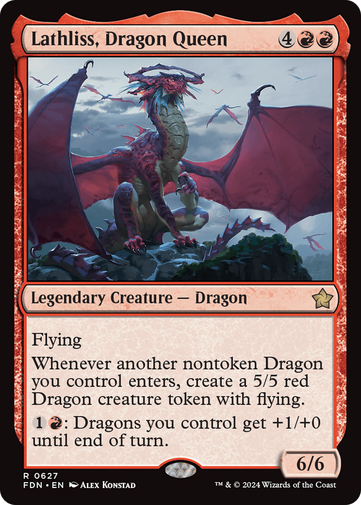 Lathliss, Dragon Queen [Foundations] MTG Single Magic: The Gathering  | Multizone: Comics And Games