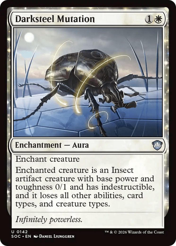 Darksteel Mutation [Secrets of Strixhaven Commander] MTG Single Magic: The Gathering  | Multizone: Comics And Games