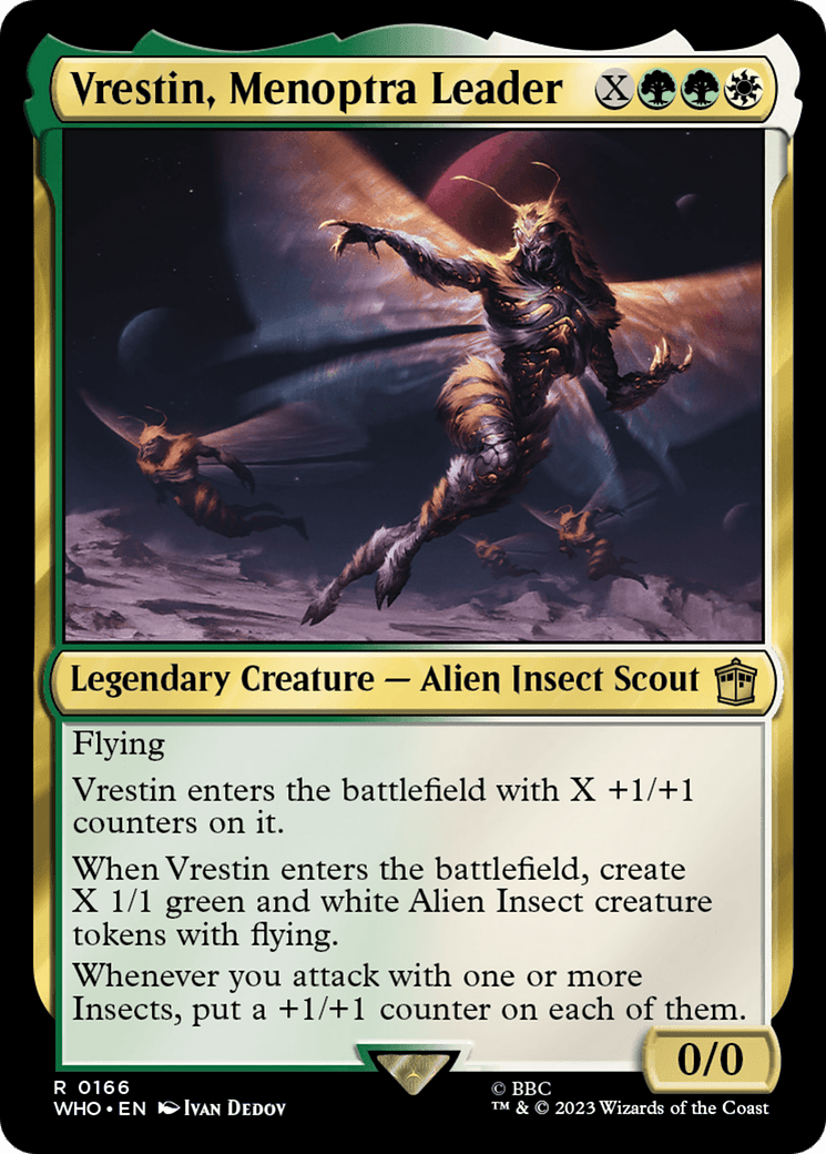 Vrestin, Menoptra Leader [Doctor Who] MTG Single Magic: The Gathering  | Multizone: Comics And Games