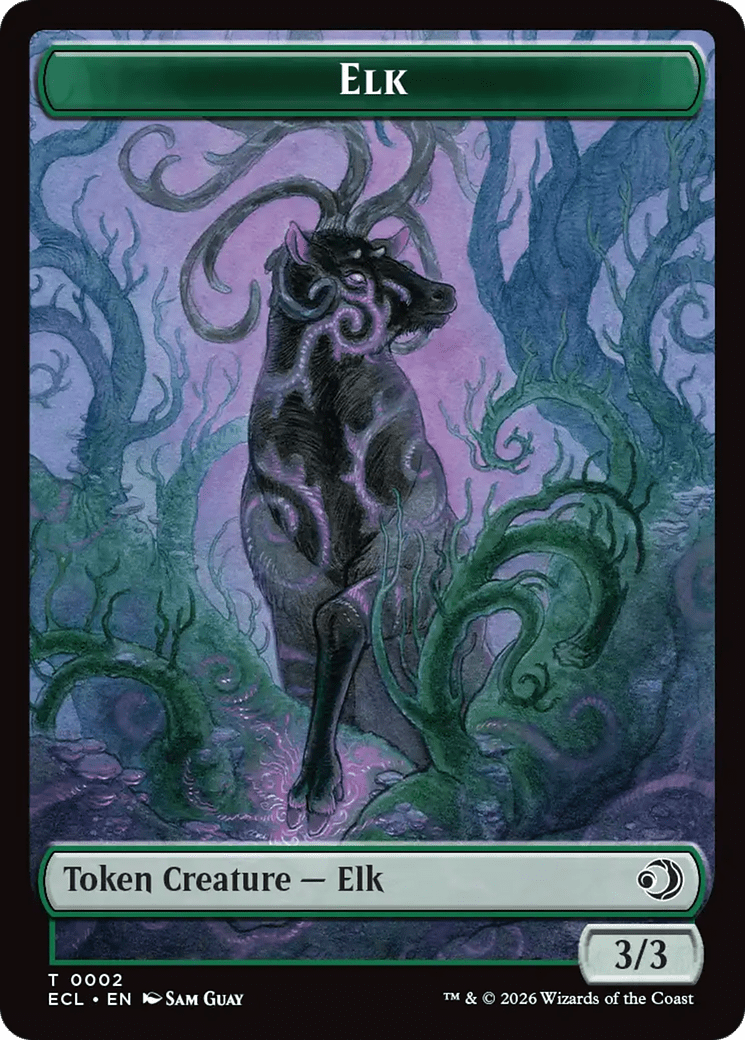 Elk // Emblem - Oko, Shadowmoor Scion Double-Sided Token [Lorwyn Eclipsed Tokens] MTG Single Magic: The Gathering  | Multizone: Comics And Games