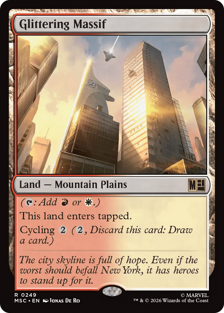 Glittering Massif [Marvel Super Heroes Commander] MTG Single Magic: The Gathering  | Multizone: Comics And Games