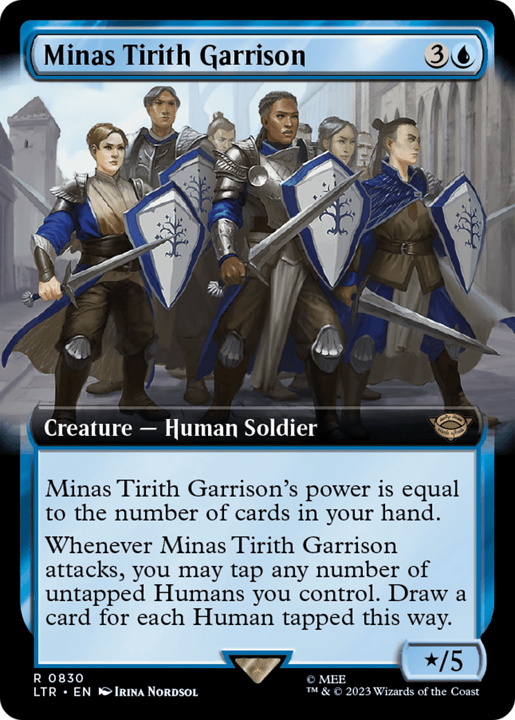 Minas Tirith Garrison (Extended Art) [The Lord of the Rings: Tales of Middle-Earth] MTG Single Magic: The Gathering  | Multizone: Comics And Games