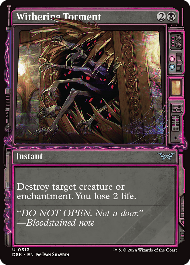 Withering Torment (Showcase) [Duskmourn: House of Horror] MTG Single Magic: The Gathering  | Multizone: Comics And Games