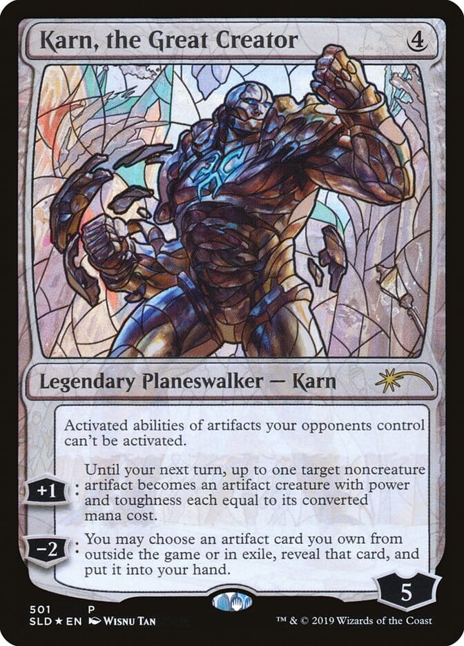 Karn, the Great Creator (Stained Glass) [Secret Lair Drop Promos] MTG Single Magic: The Gathering  | Multizone: Comics And Games