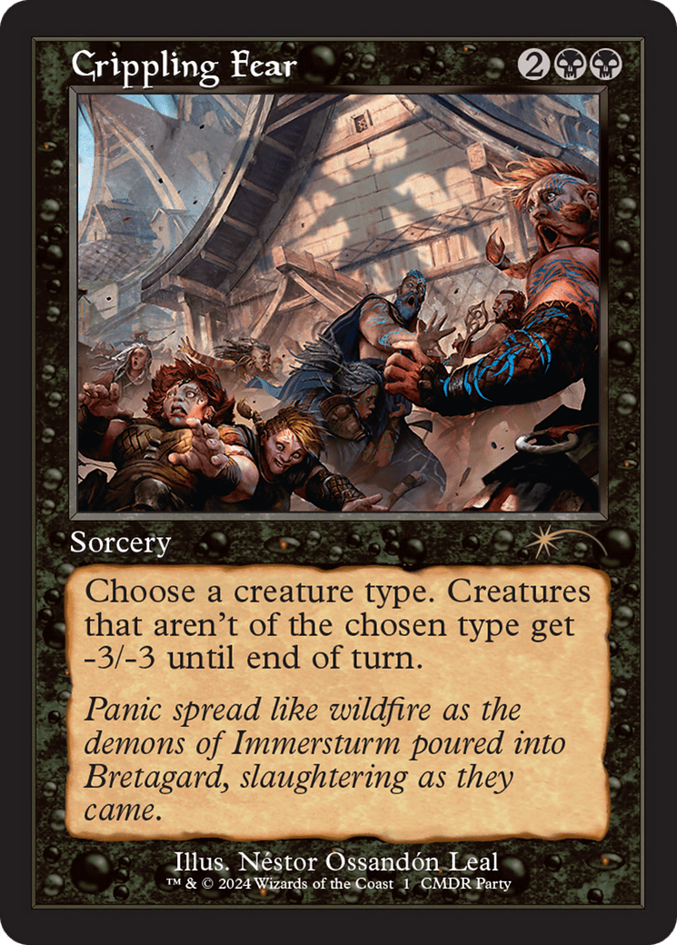 Crippling Fear (Retro Frame) [Wizards Play Network 2024] MTG Single Magic: The Gathering  | Multizone: Comics And Games