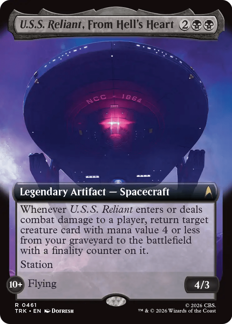 U.S.S. Reliant, From Hell's Heart (Extended Art) [Star Trek] MTG Single Magic: The Gathering  | Multizone: Comics And Games