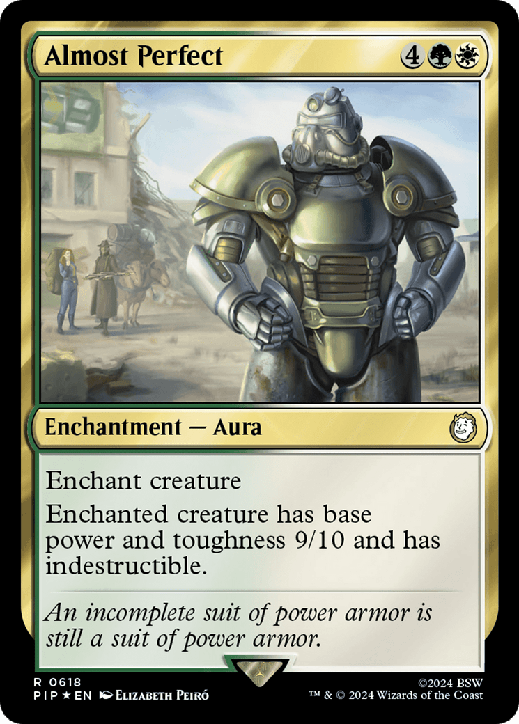 Almost Perfect (Surge Foil) [Fallout] MTG Single Magic: The Gathering  | Multizone: Comics And Games
