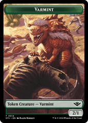 Varmint // Plot Double-Sided Token [Outlaws of Thunder Junction Tokens] MTG Single Magic: The Gathering  | Multizone: Comics And Games