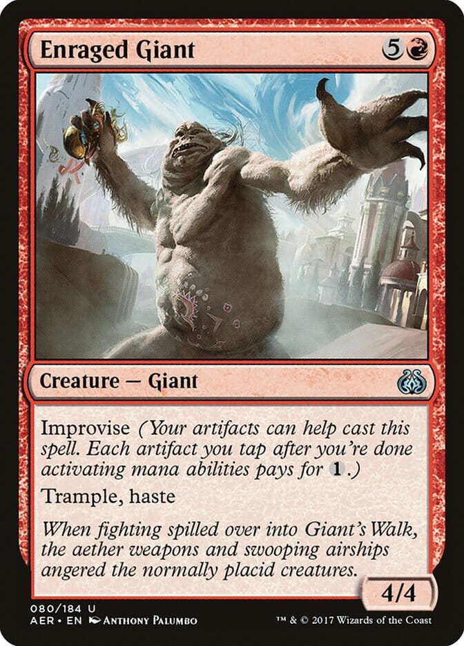 Enraged Giant [Aether Revolt] MTG Single Magic: The Gathering  | Multizone: Comics And Games