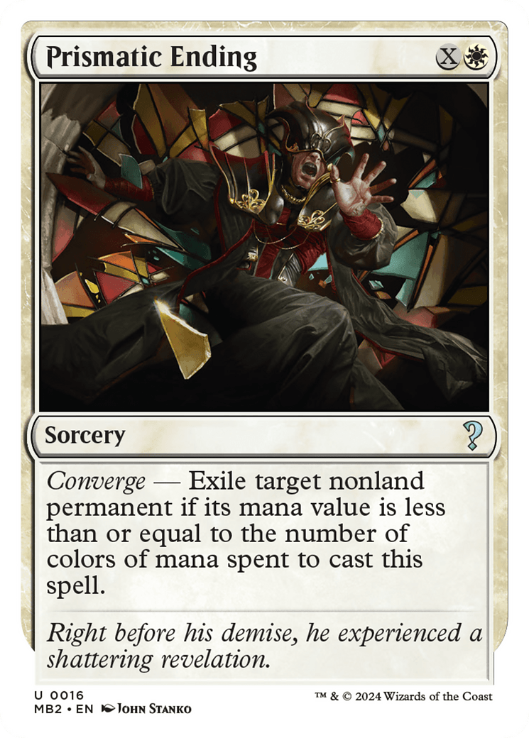 Prismatic Ending (White Border) [Mystery Booster 2] MTG Single Magic: The Gathering  | Multizone: Comics And Games