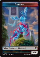 Elemental (0020) // Manifest Double-Sided Token [Secrets of Strixhaven Commander Tokens] MTG Single Magic: The Gathering  | Multizone: Comics And Games