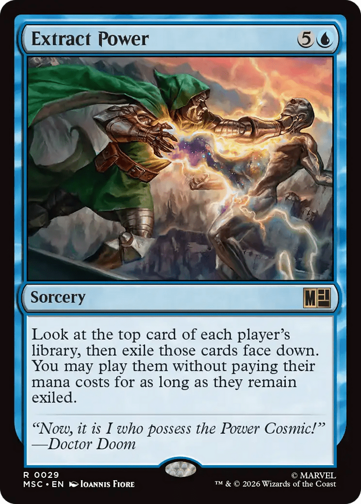 Extract Power (Surge Foil) [Marvel Super Heroes Commander] MTG Single Magic: The Gathering  | Multizone: Comics And Games