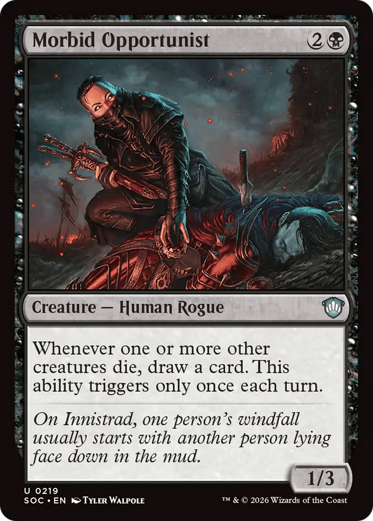 Morbid Opportunist [Secrets of Strixhaven Commander] MTG Single Magic: The Gathering  | Multizone: Comics And Games