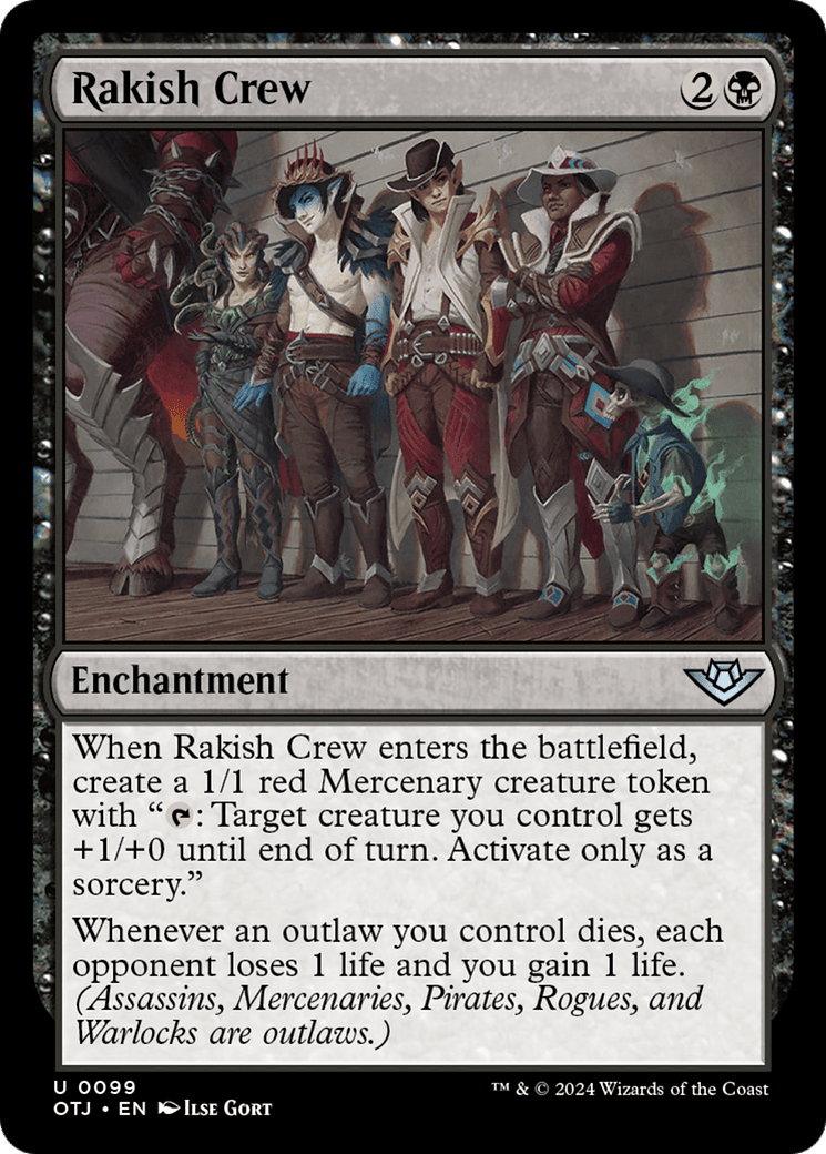 Rakish Crew [Outlaws of Thunder Junction] MTG Single Magic: The Gathering  | Multizone: Comics And Games