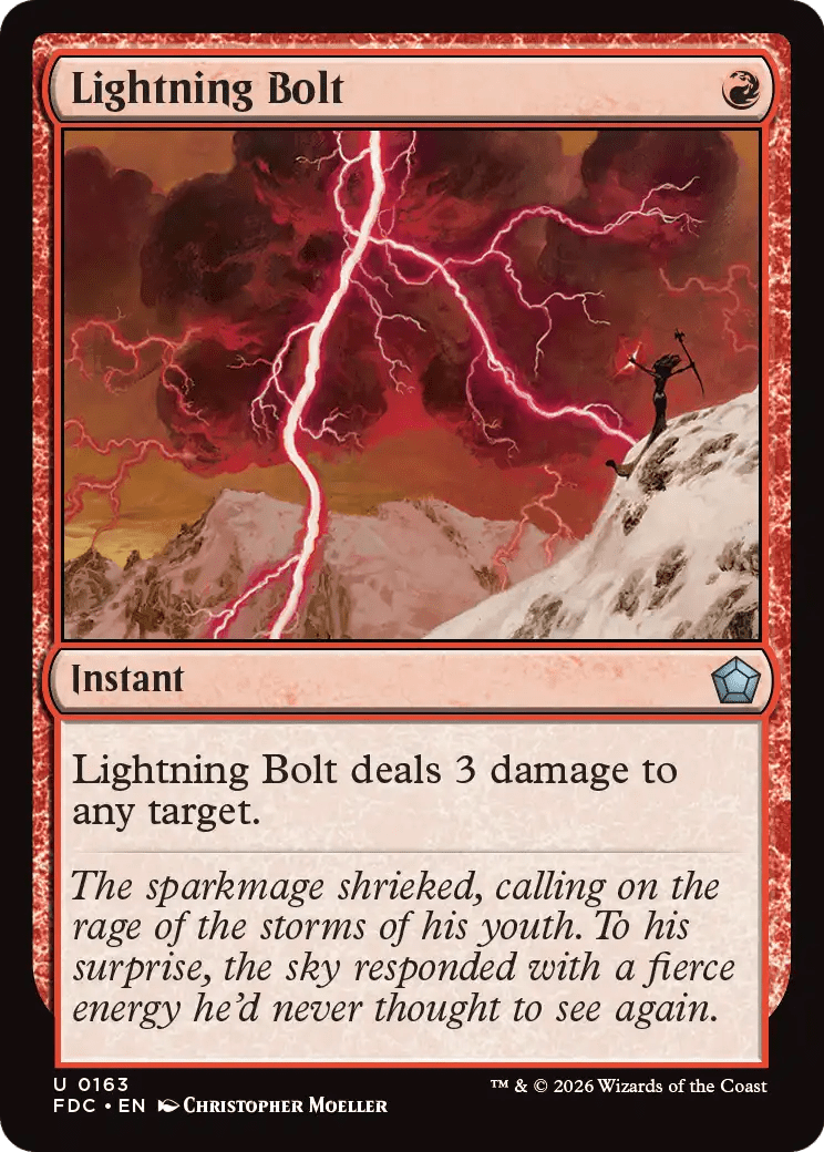 Lightning Bolt [Foundations Commander] MTG Single Magic: The Gathering  | Multizone: Comics And Games