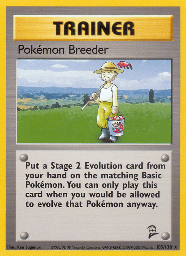 Pokemon Breeder (105/130) [Base Set 2] Pokemon Single Pokémon  | Multizone: Comics And Games
