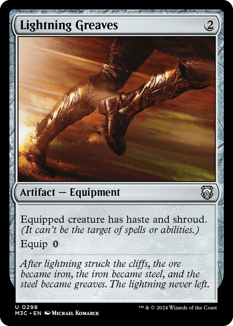 Lightning Greaves [Modern Horizons 3 Commander] MTG Single Magic: The Gathering  | Multizone: Comics And Games