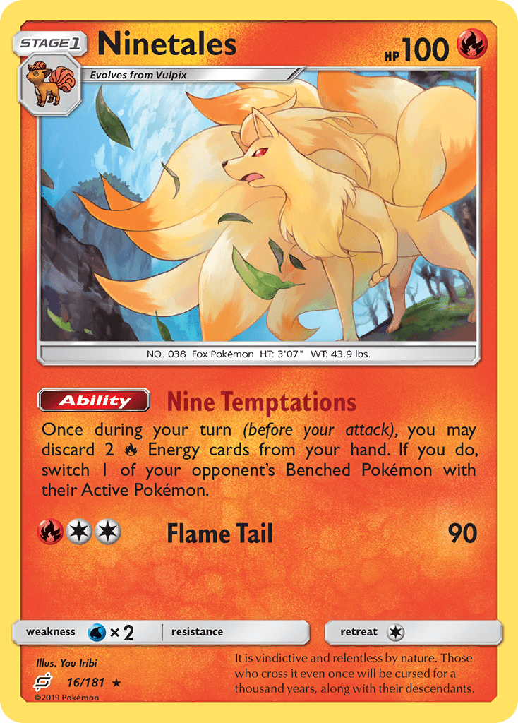 Ninetales (16/181) [Sun & Moon: Team Up] Pokemon Single Pokémon  | Multizone: Comics And Games