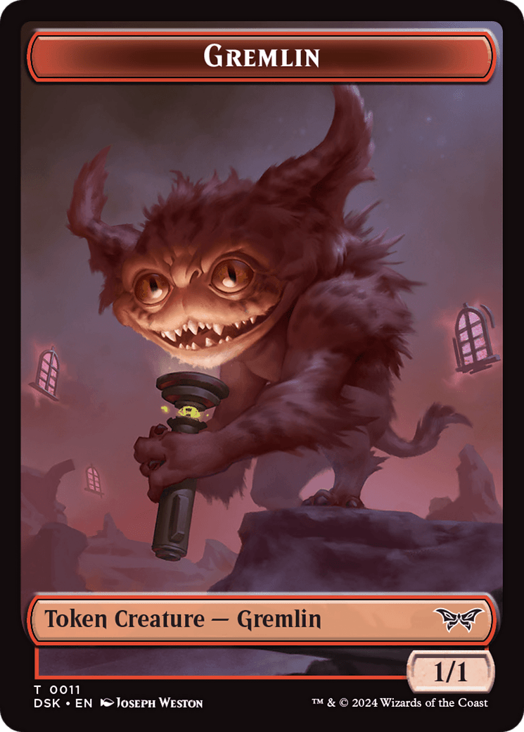 Gremlin Token [Duskmourn: House of Horror Tokens] MTG Single Magic: The Gathering  | Multizone: Comics And Games