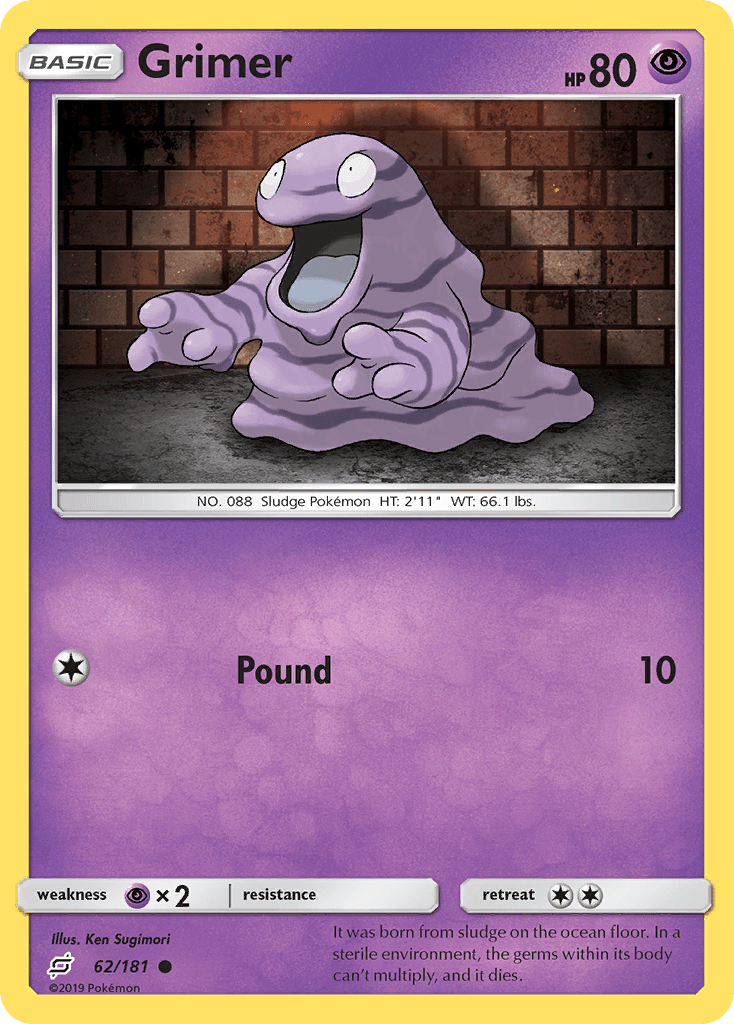 Grimer (62/181) [Sun & Moon: Team Up] Pokemon Single Pokémon  | Multizone: Comics And Games