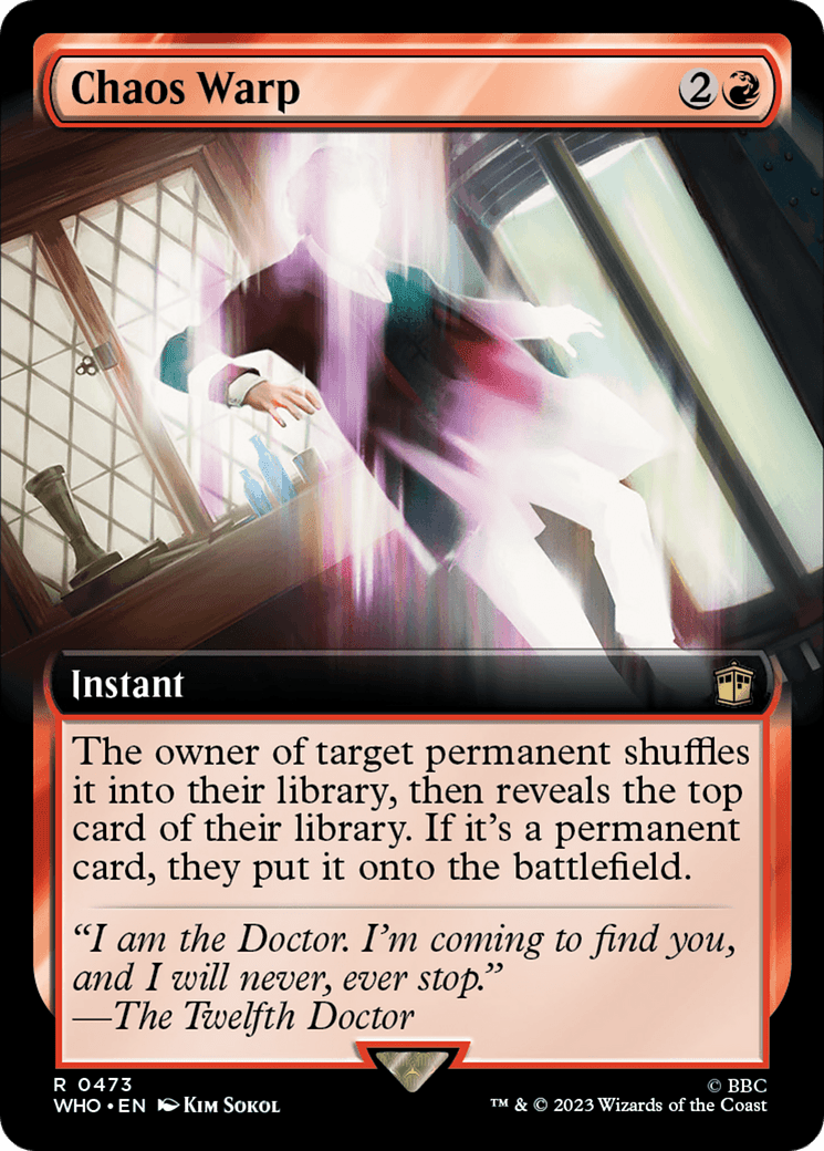 Chaos Warp (Extended Art) [Doctor Who] MTG Single Magic: The Gathering  | Multizone: Comics And Games