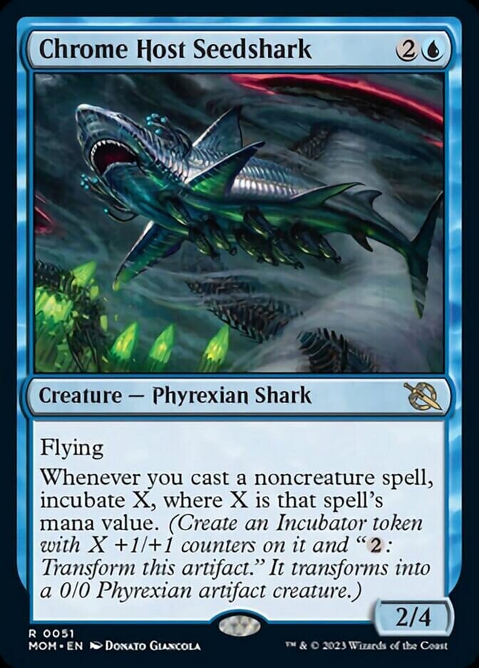 Chrome Host Seedshark [March of the Machine] MTG Single Magic: The Gathering  | Multizone: Comics And Games